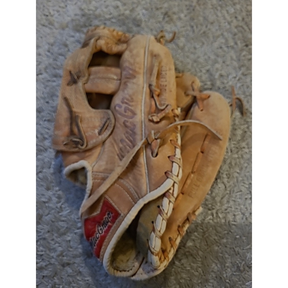 MacGregor MG50 Leather Softball Baseball Glove Deep Pocket Handcrafted RHT
